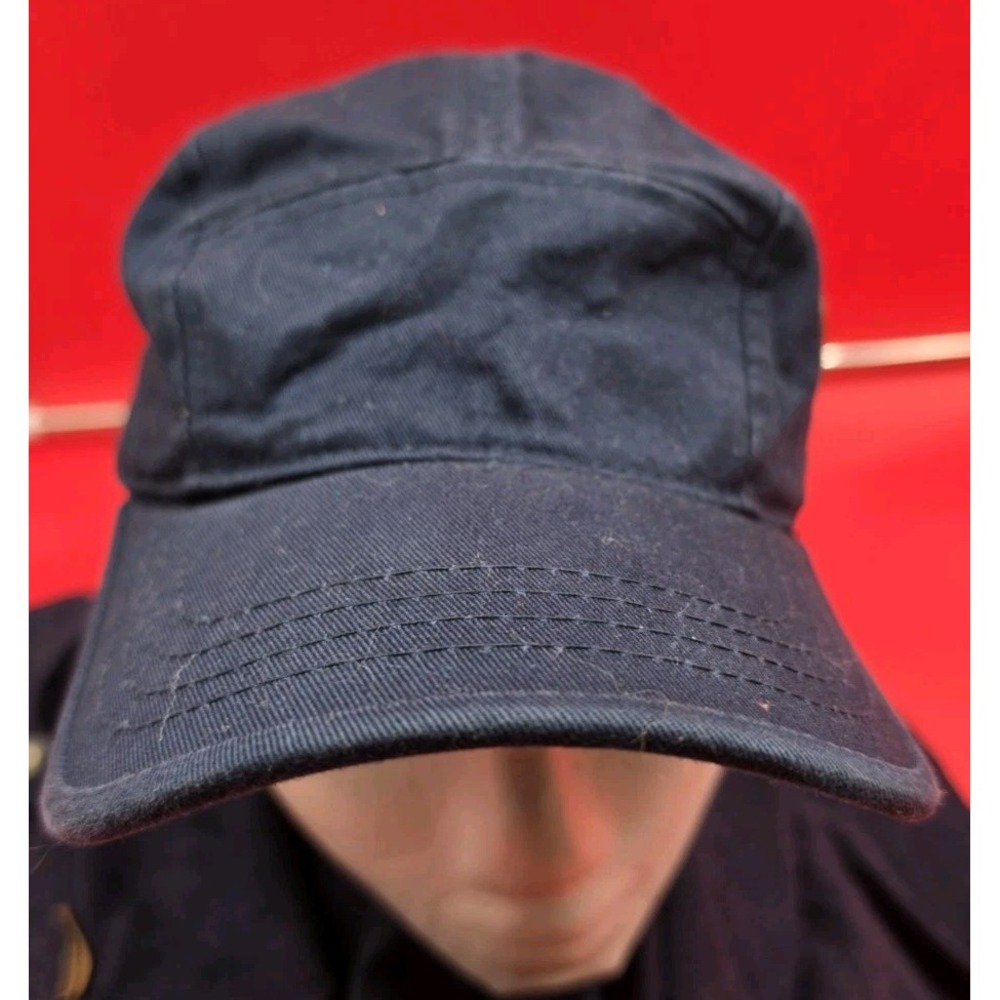 K.B. Ethos Navy Blue Adjustable Baseball Cap Solid Vented 5 Panel Casual Unisex